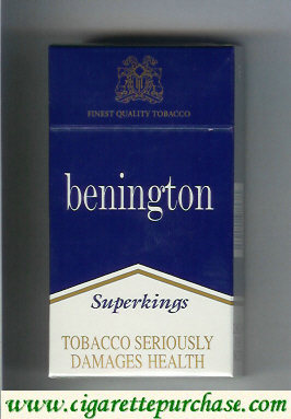 Benington blue cigarettes superkings